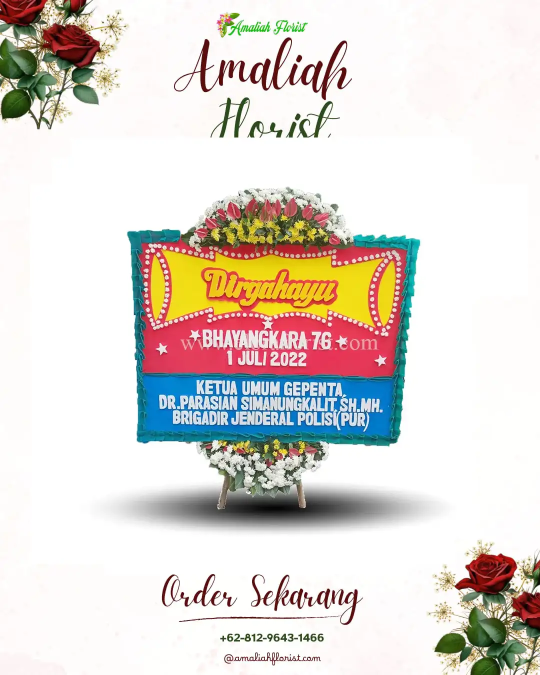 Papan Bunga HUT Ulang Tahun Muara Sabak Timur